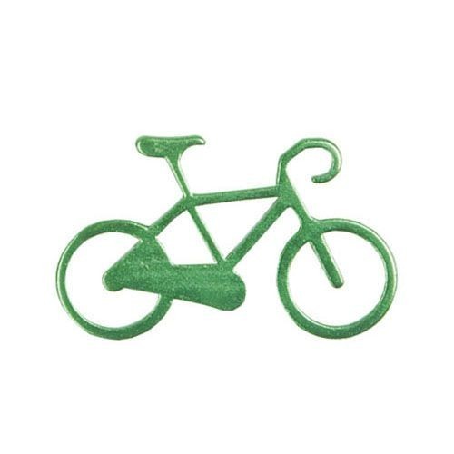 Nøglering I Aluminium Med Cykel Motiv : Farve - Grøn