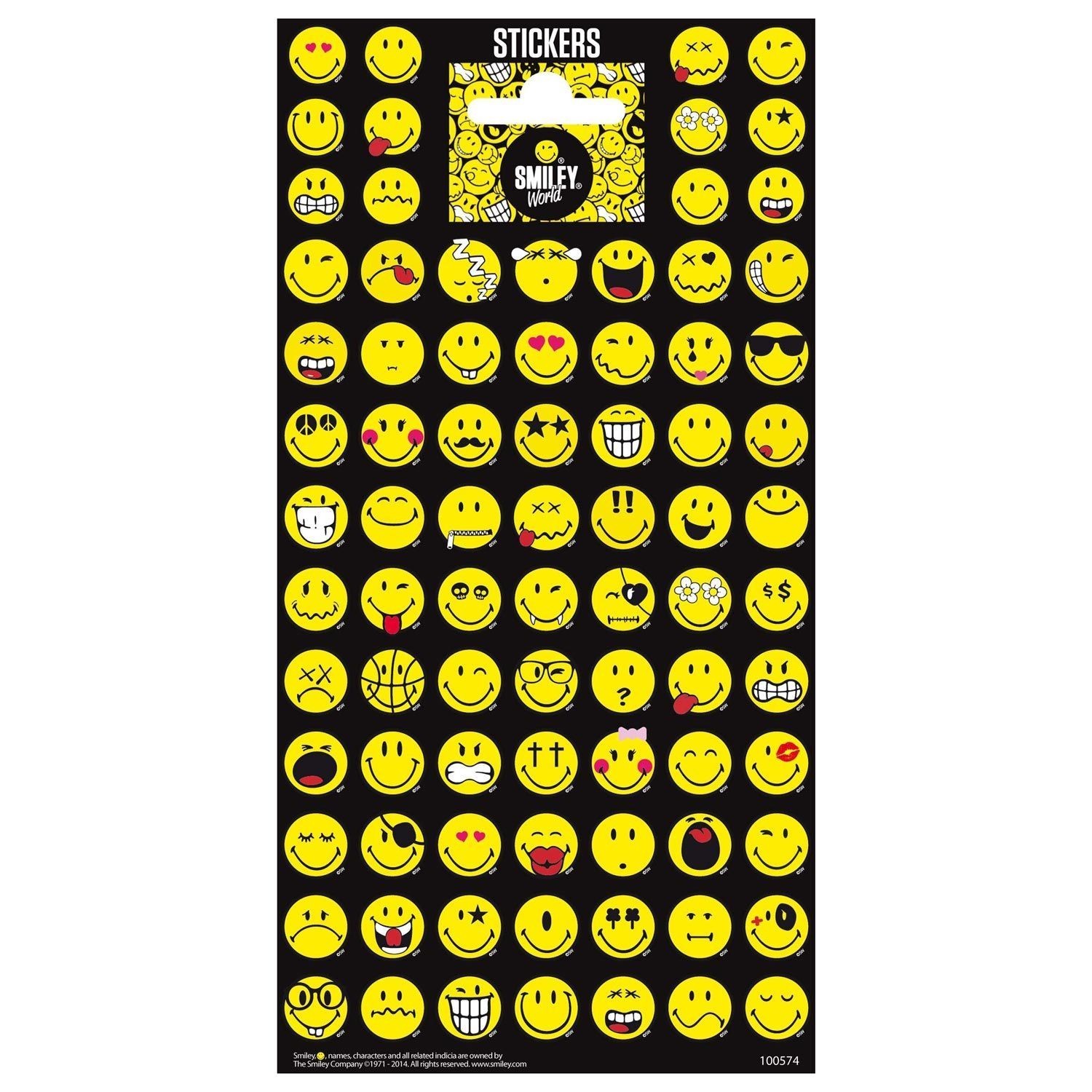 Emoji Klistermærker - Stickers 83 Stk.