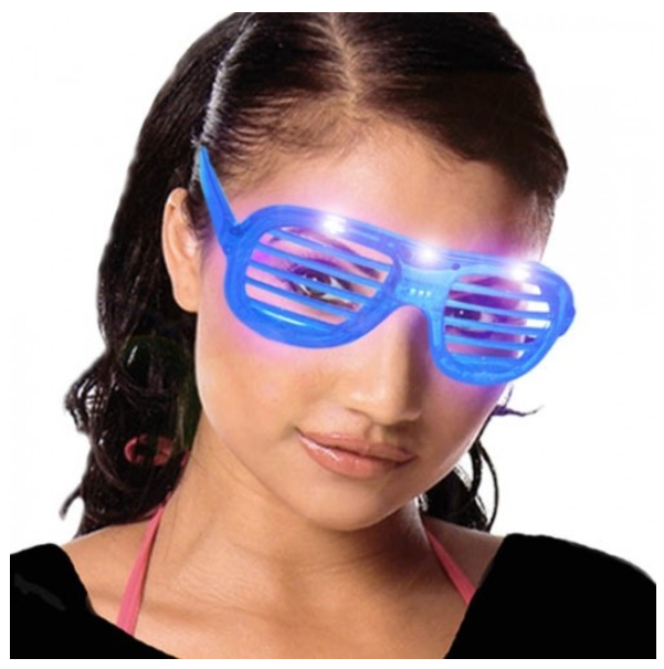 sjove og festlige led briller med lys