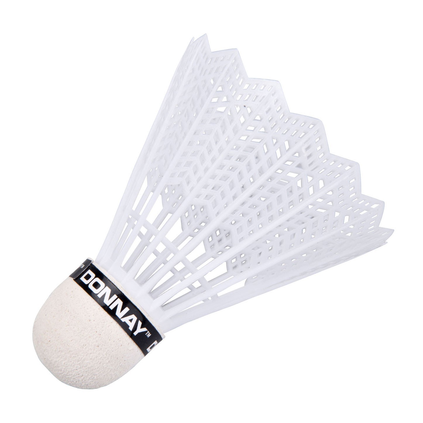 5 stk donnay fjerbolde til badminton hvide
